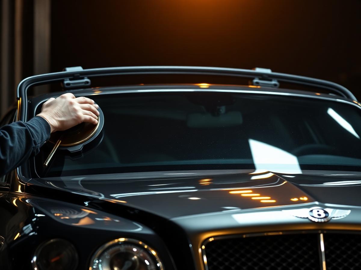 Luxury auto glass work
